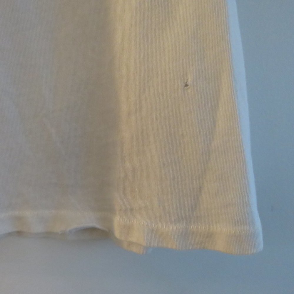 MADEWORN Blondie Distressed Pink Glitter Off White Cotton Graphic Tee T Shirt M - Picture 6 of 14